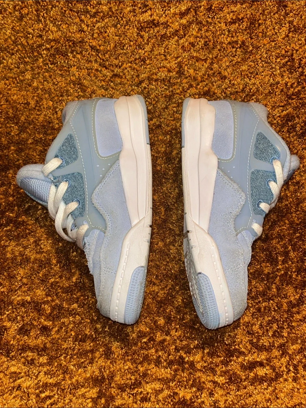 Jordan Kids' Light Blue and White Sneakers